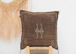 Brown Algarrobo Cactus Silk Cushion | CB131 - 50 cm x 50 cm