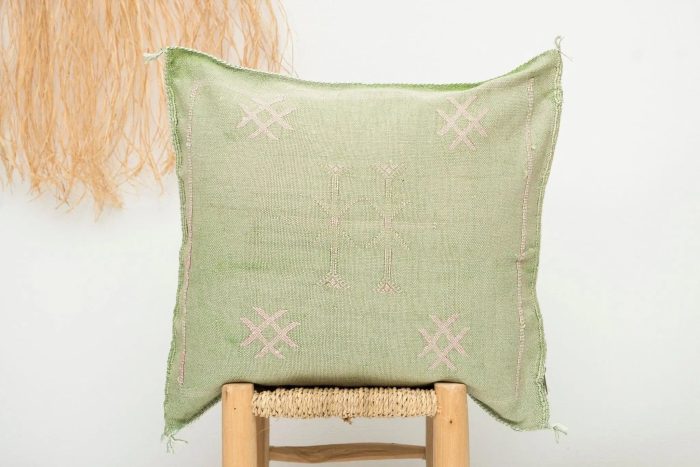 Green Sabra Cover 50cm x 50cm Authentic Pillows