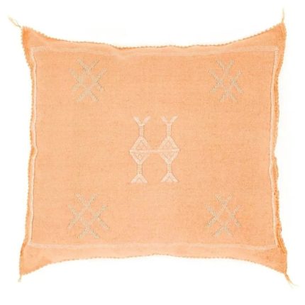 Peach Sabra Cover 50 cm x 50 cm Authentic Pillows