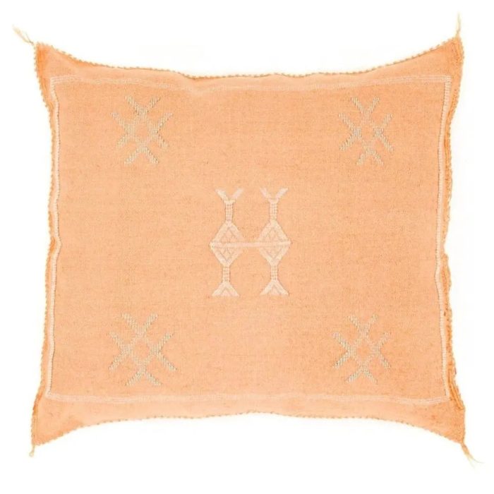 Peach Sabra Cover 50 cm x 50 cm Authentic Pillows