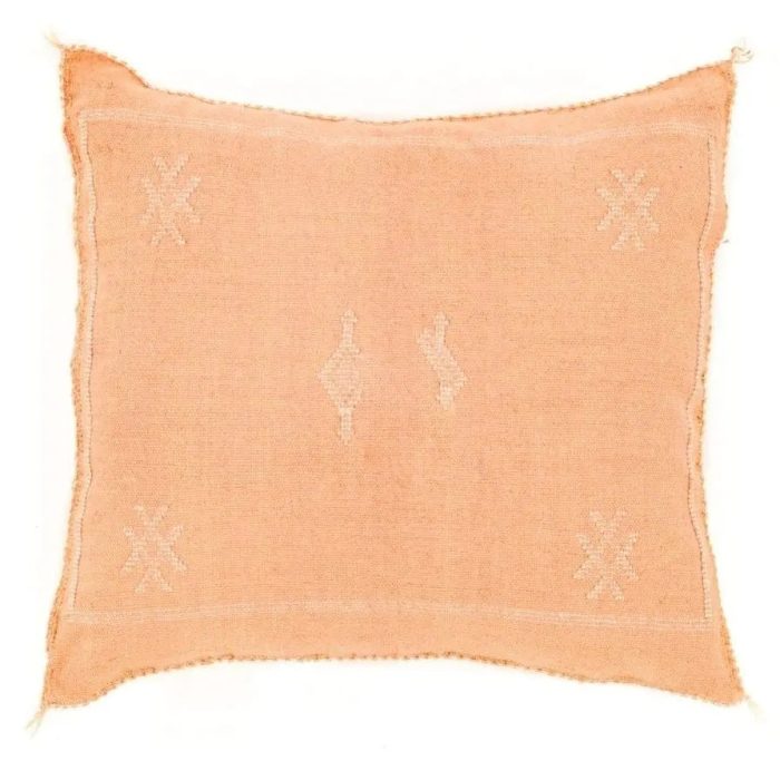 Peach Sabra Cover 50 cm x 50 cm Authentic Pillows