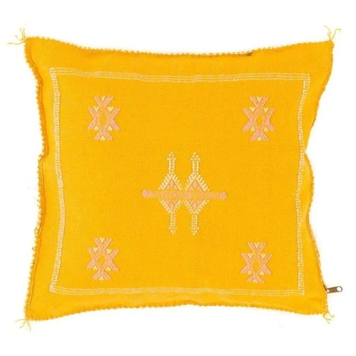 Yellow Sabra Cover 50cm x 50cm Authentic Pillows