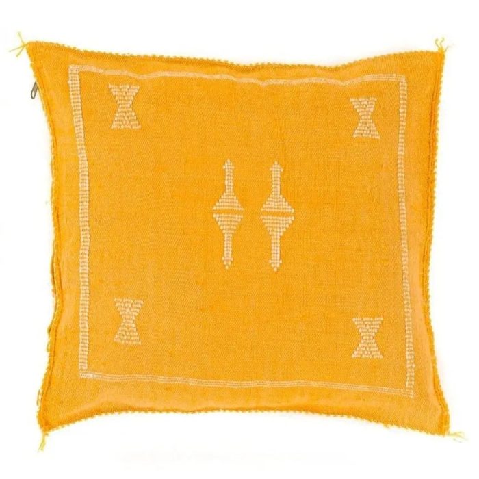 Yellow Sabra Cover 50cm x 50cm Authentic Pillows