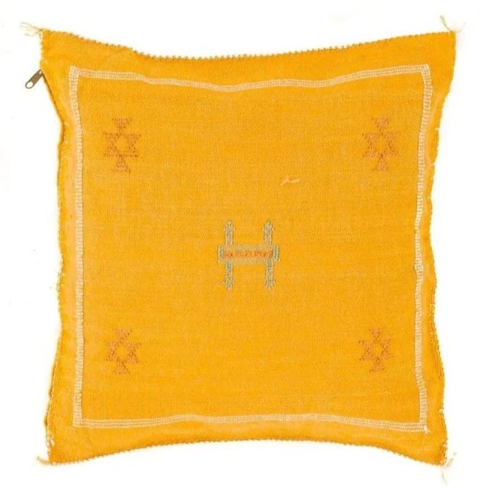 Yellow Sabra Cover 50cm x 50cm Authentic Pillows