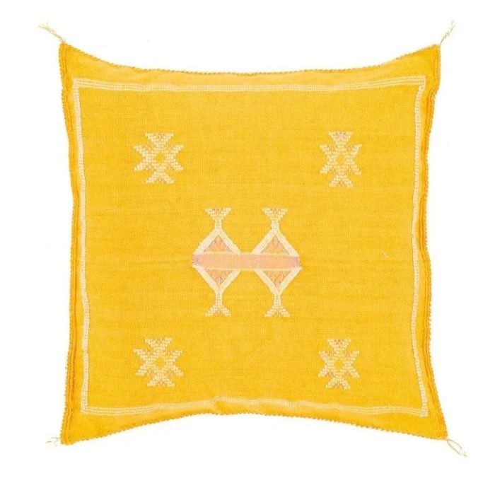 Yellow Sabra Cover 50cm x 50cm Authentic Pillows