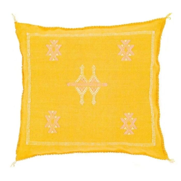 Yellow Sabra Cover 50cm x 50cm Authentic Pillows