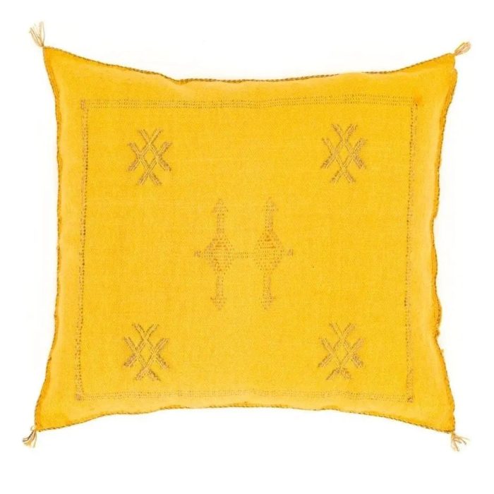 Yellow Sabra Cover 50cm x 50cm Authentic Pillows