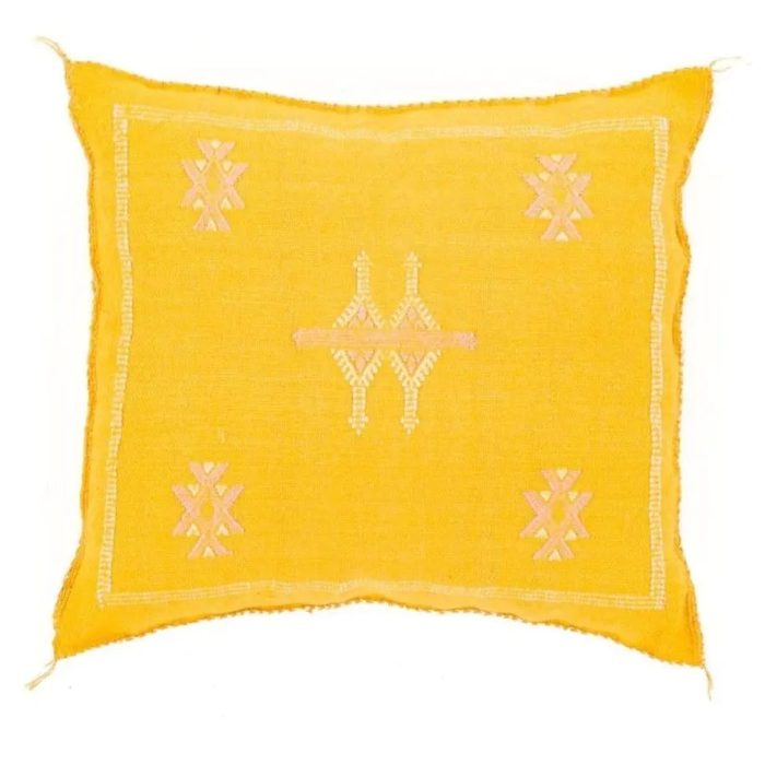 Yellow Sabra Cover 50cm x 50cm Authentic Pillows