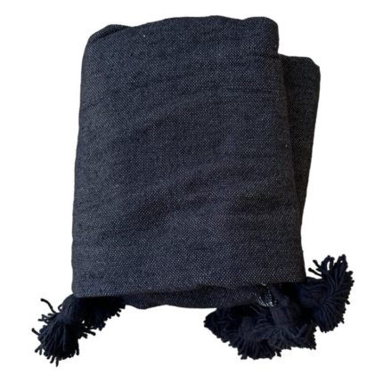 Black Moroccan Blanket