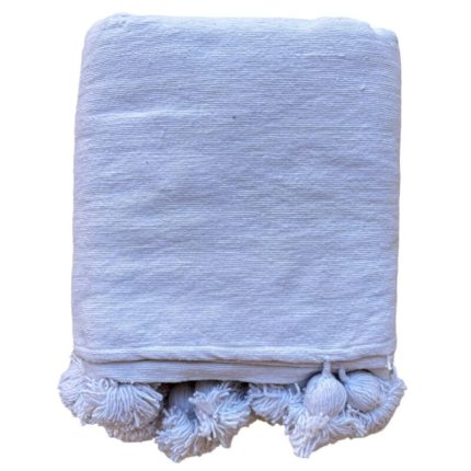 White Moroccan Blanket