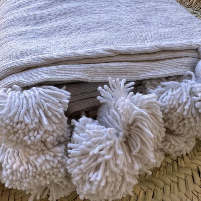 White Moroccan Blanket