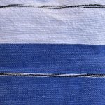 White and Blue Moroccan Blanket