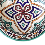 MOROCCAN CERAMIC PLATE HANDMADE AND HAND-PAINTED – 22 CM