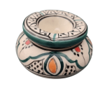 MOROCCAN CERAMIC ASHTRAY GREEN