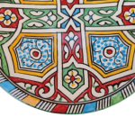 MOROCCAN CERAMIC PLATE HANDMADE AND HAND-PAINTED – 22 CM 4