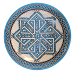 MOROCCAN CERAMIC PLATE HANDMADE AND HAND-PAINTED – 26 CM