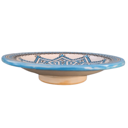 MOROCCAN CERAMIC PLATE HANDMADE AND HAND-PAINTED – 26 CM