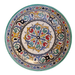 MOROCCAN CERAMIC PLATE HANDMADE AND HAND-PAINTED – 26 CM 1