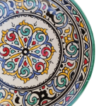 MOROCCAN CERAMIC PLATE HANDMADE AND HAND-PAINTED – 26 CM 1