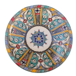 MOROCCAN CERAMIC PLATE HANDMADE AND HAND-PAINTED – 30CM 2