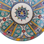 MOROCCAN CERAMIC PLATE HANDMADE AND HAND-PAINTED – 30CM 2