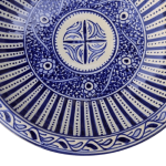 MOROCCAN CERAMIC PLATE HANDMADE AND HAND-PAINTED – 30CM 3