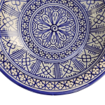 MOROCCAN CERAMIC PLATE HANDMADE AND HAND-PAINTED – 25 CM