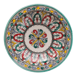 MOROCCAN CERAMIC PLATE HANDMADE AND HAND-PAINTED – 25 CM 1