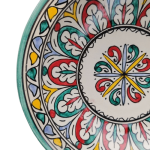 MOROCCAN CERAMIC PLATE HANDMADE AND HAND-PAINTED – 25 CM 1