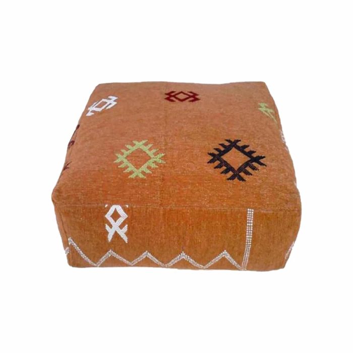 Moroccan Floor Cushion | Orange