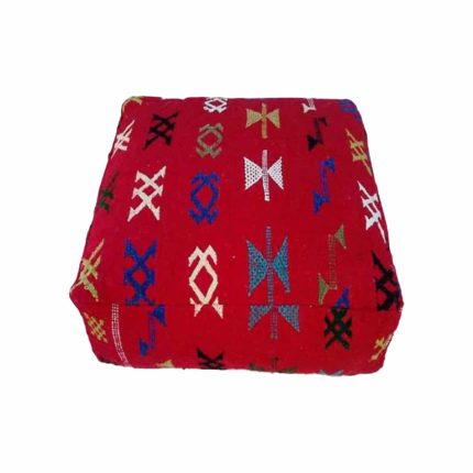 Moroccan Floor Cushion | Red