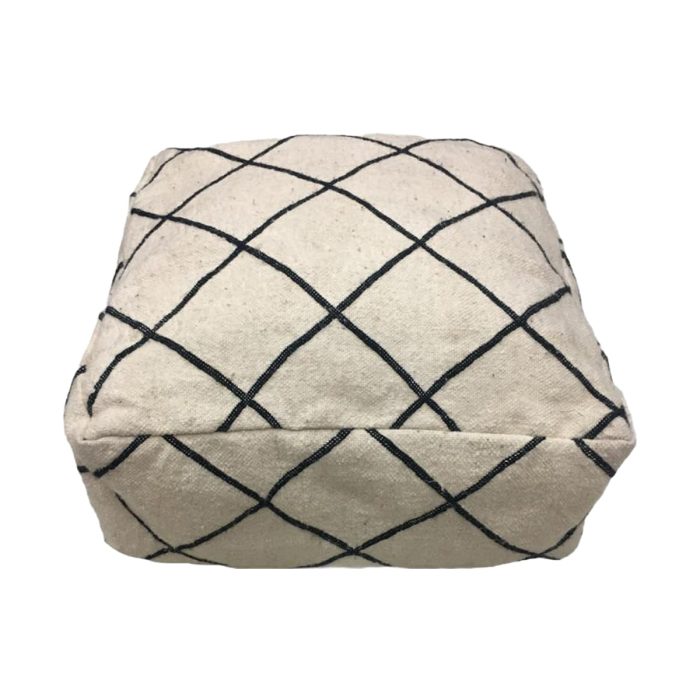 Moroccan Floor Cushion | White