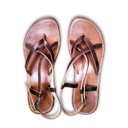 Moroccan Brown Leather Artisan Sandals