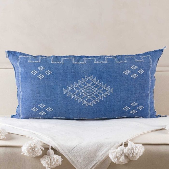 BLUE | CACTUS SILK CUSHION