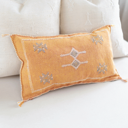 NATURAL ORANGE | SILK CACTUS CUSHION