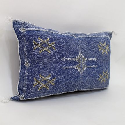 BLUE | SILK CACTUS CUSHION