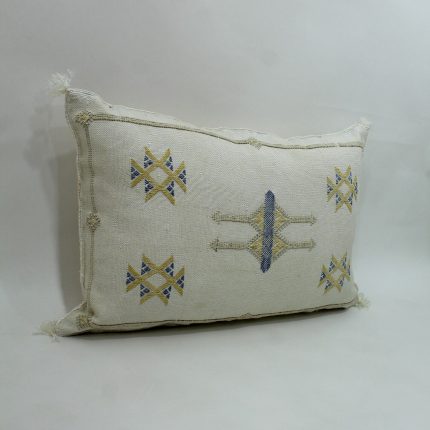 WHITE | SILK CACTUS CUSHION