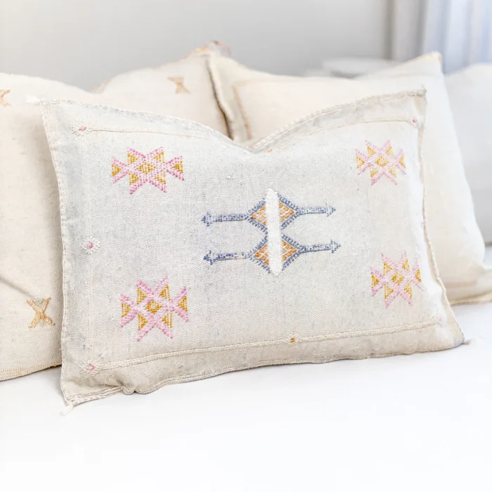 GRAY | SILK CACTUS CUSHION