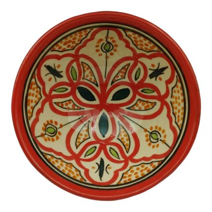 Bowl Plate Sauce Soup Ethnic Morocco Moroccan Ceramic Terracotta Diameter 15 cm