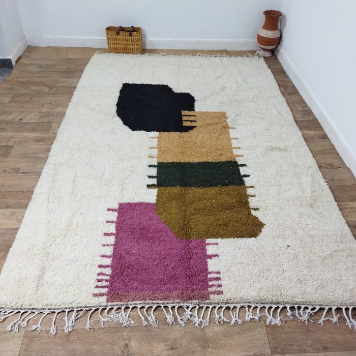 Beni Ourain Rug - Niyah | Authentic Moroccan Wool Rug for Boho Chic Decor