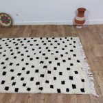 Beni Ourain Rug - Zahra | Authentic Moroccan Wool Rug for Boho Chic Decor