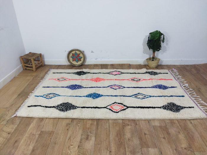 Beni Ourain Rug - Manar | Authentic Moroccan Wool Rug for Boho Chic Decor